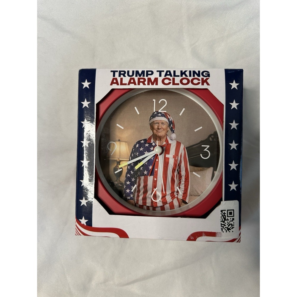 Donald Trump Talking Clock New Never Used In Original Box Wake Up Call America